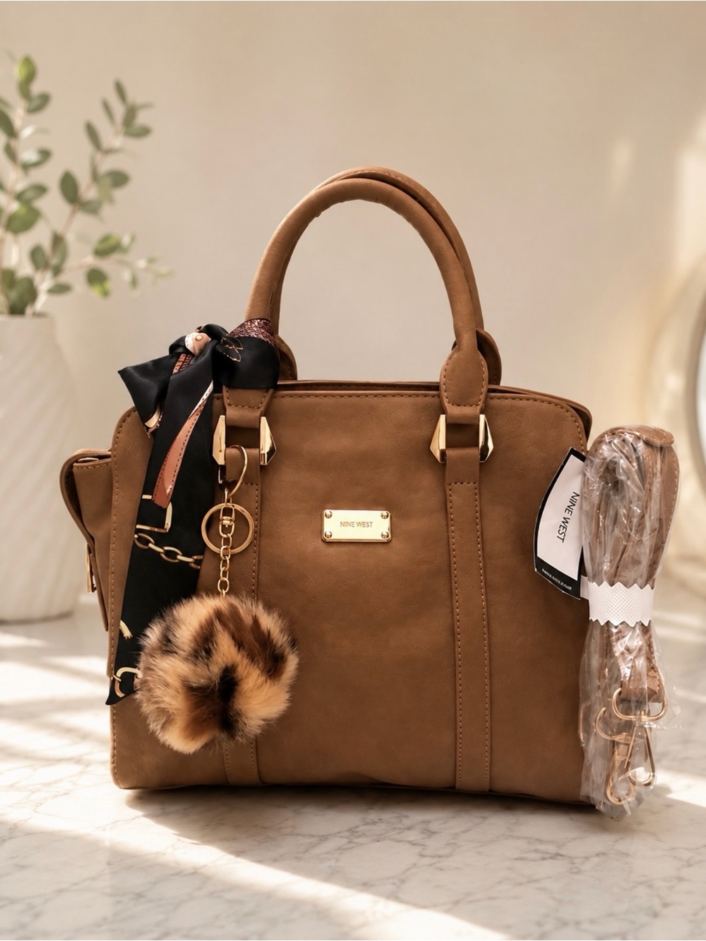 NWT 💫 Nine West Dasher - Sand Purse - Picture 1 of 9
